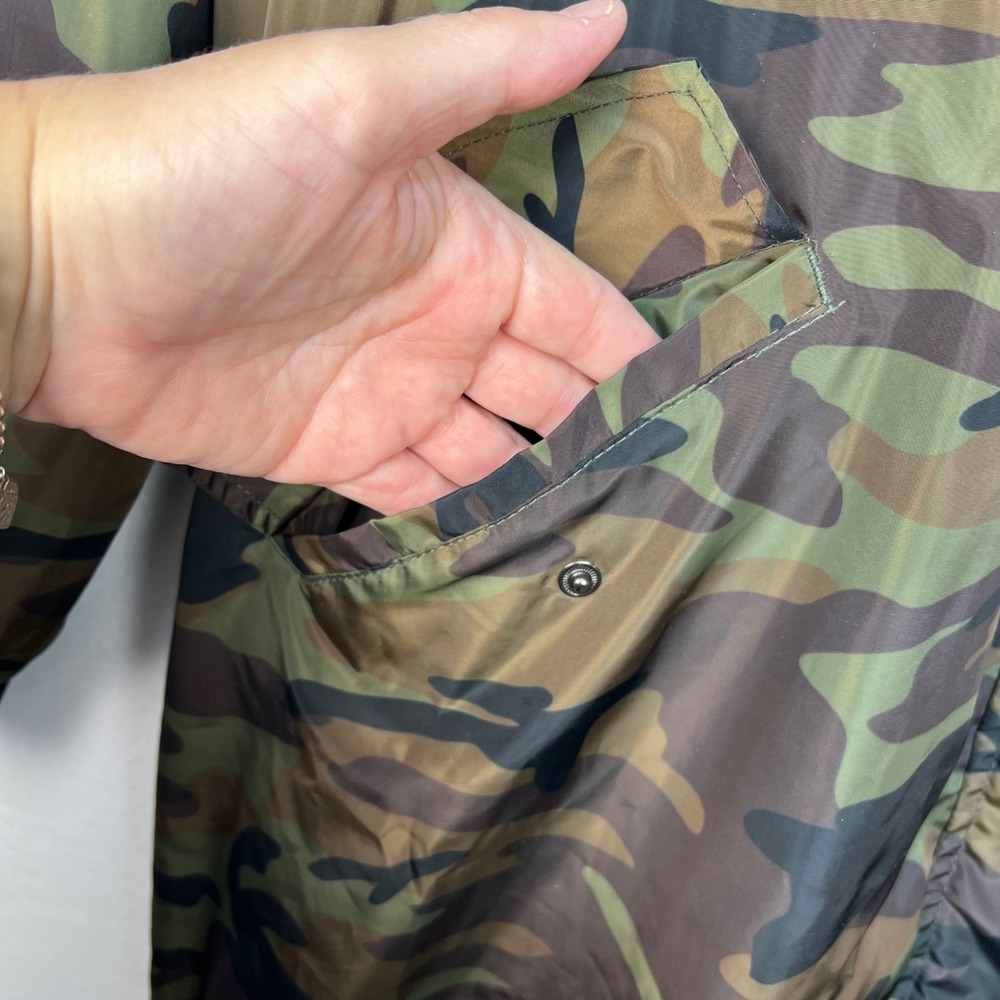 Torrid Camo Windbreaker Jacket Women 2 Plus Size Hooded Full Zip Utility Anorak - Picture 15 of 15